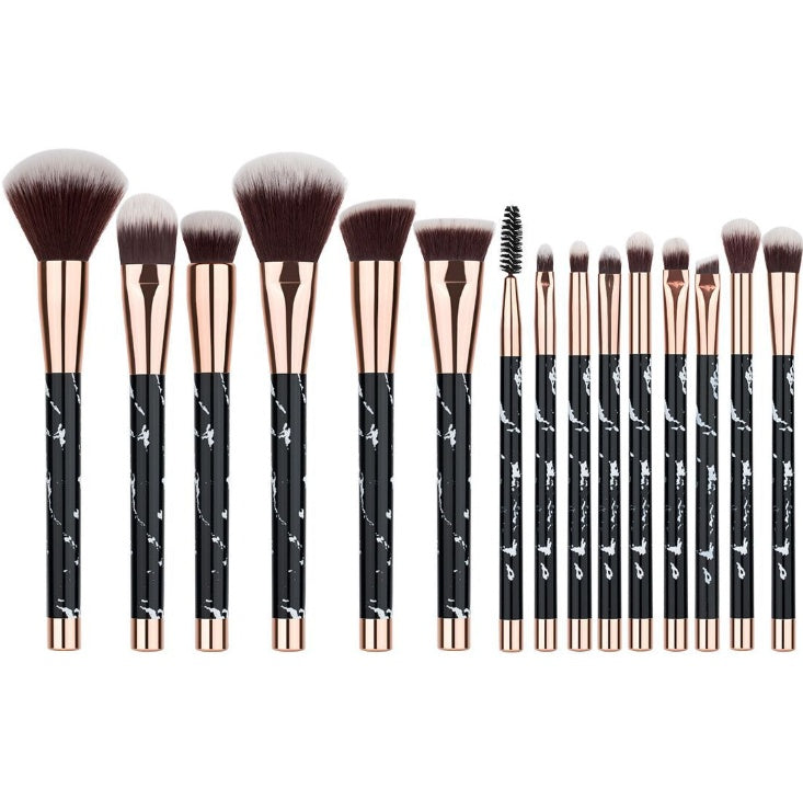 15 Pieces Makeup Brush Set - Beauty And Glam Corner