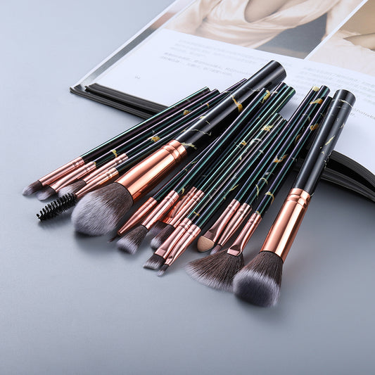 Marbled Design Makeup Brushes Set - Beauty And Glam Corner
