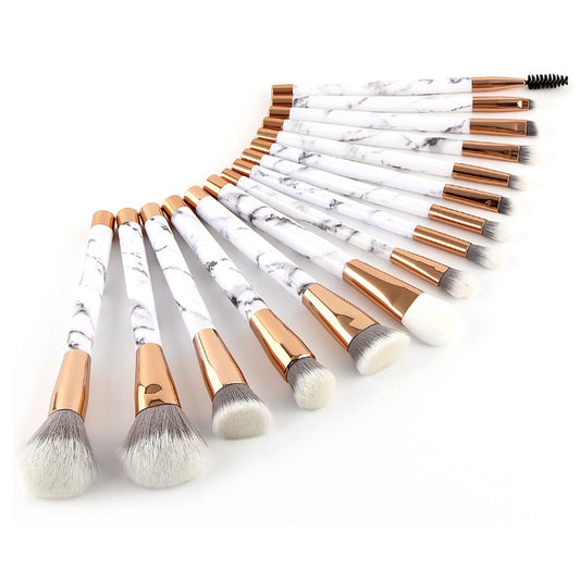 15 Pieces Makeup Brush Set - Beauty And Glam Corner