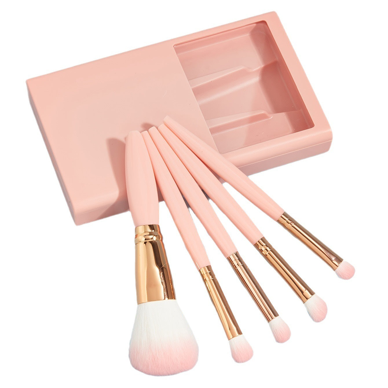 Makeup Brushes Travel Set With Mirror - Beauty And Glam Corner